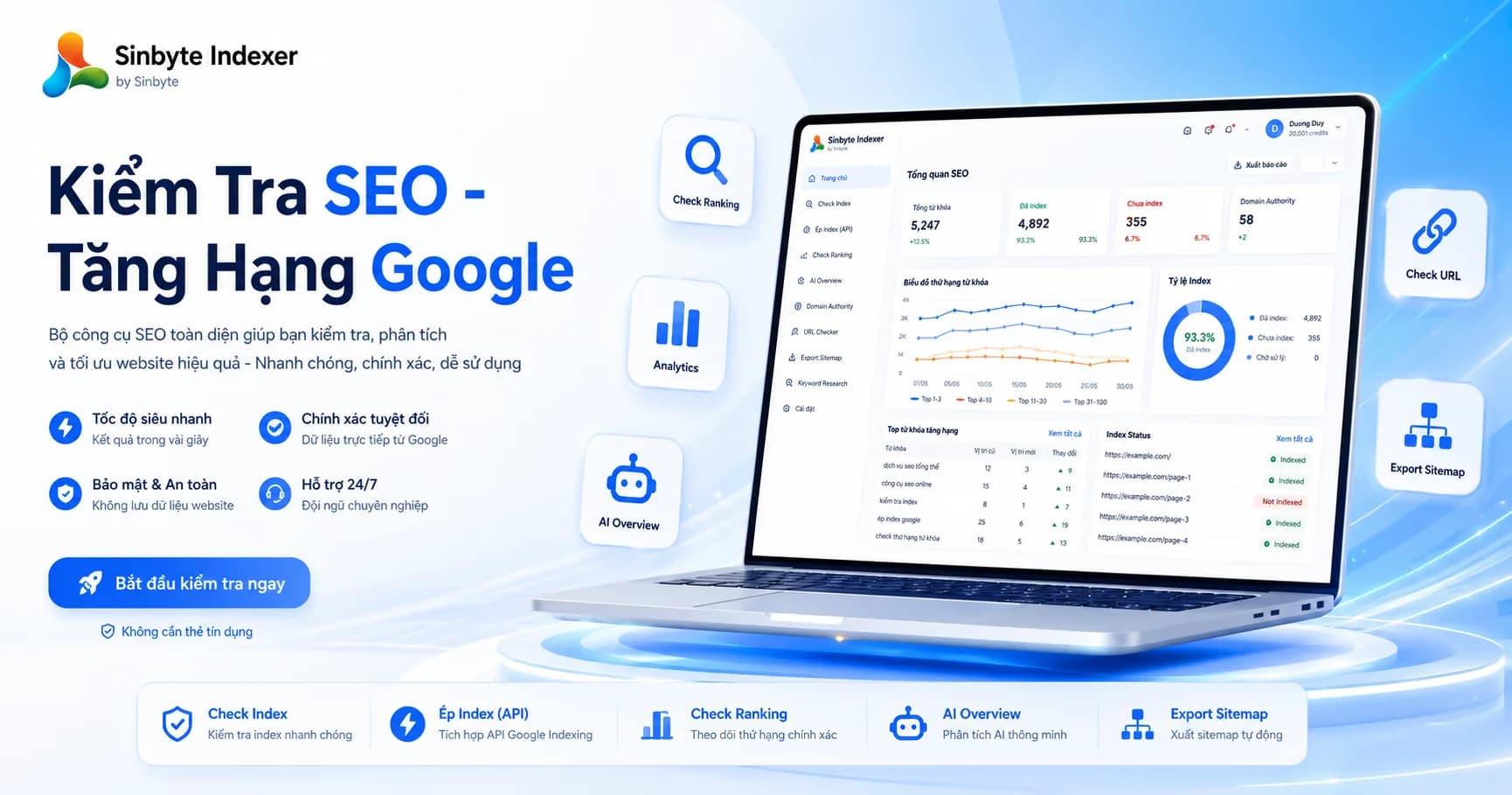 Banner giới thiệu công cụ SEO Sinbyte